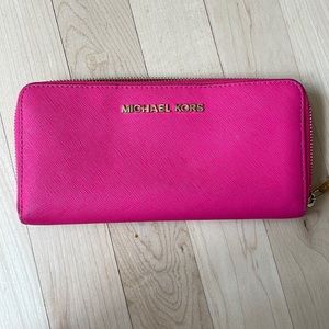 Michael Kors Neon Pink wallet